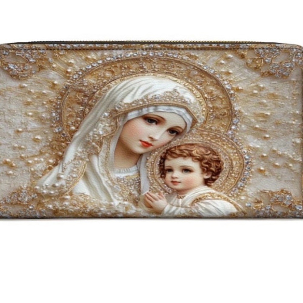 🎁New - Heavenly Grace in Radiant Splendor - Leather Wallet Purse